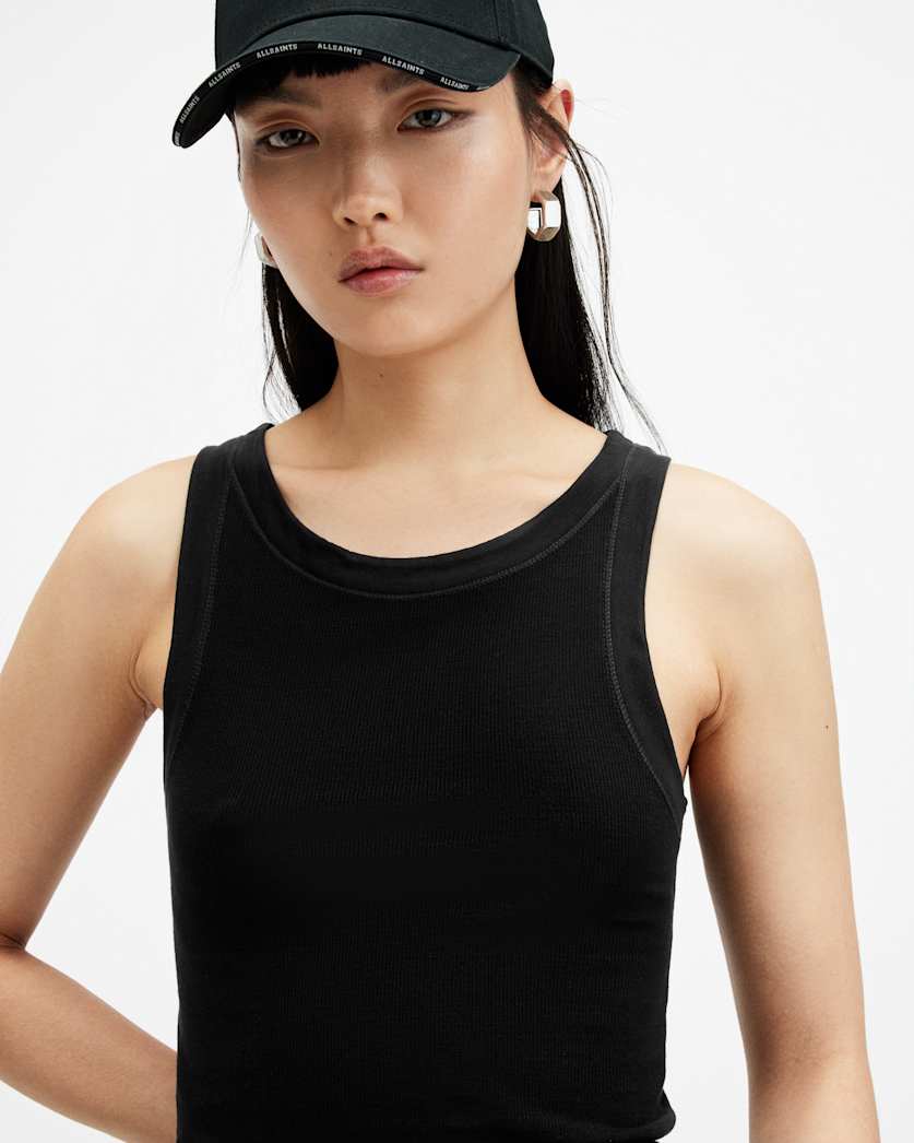 Rina Crew Neck Sleeveless Tank Top