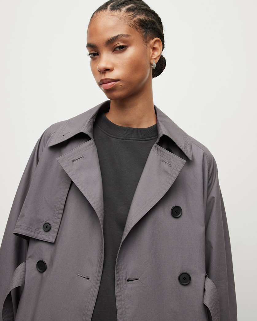 Elltee Double Breasted Trench Coat