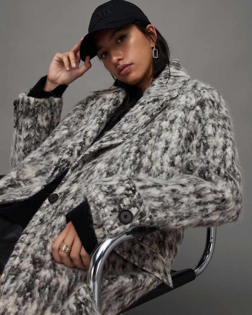 Mabel Double Breasted Long Line Coat