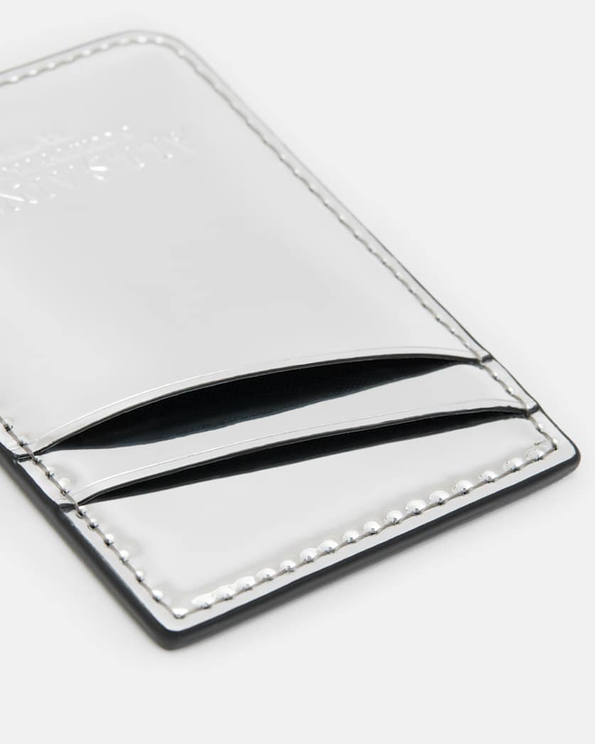 Callie Metallic Leather Cardholder