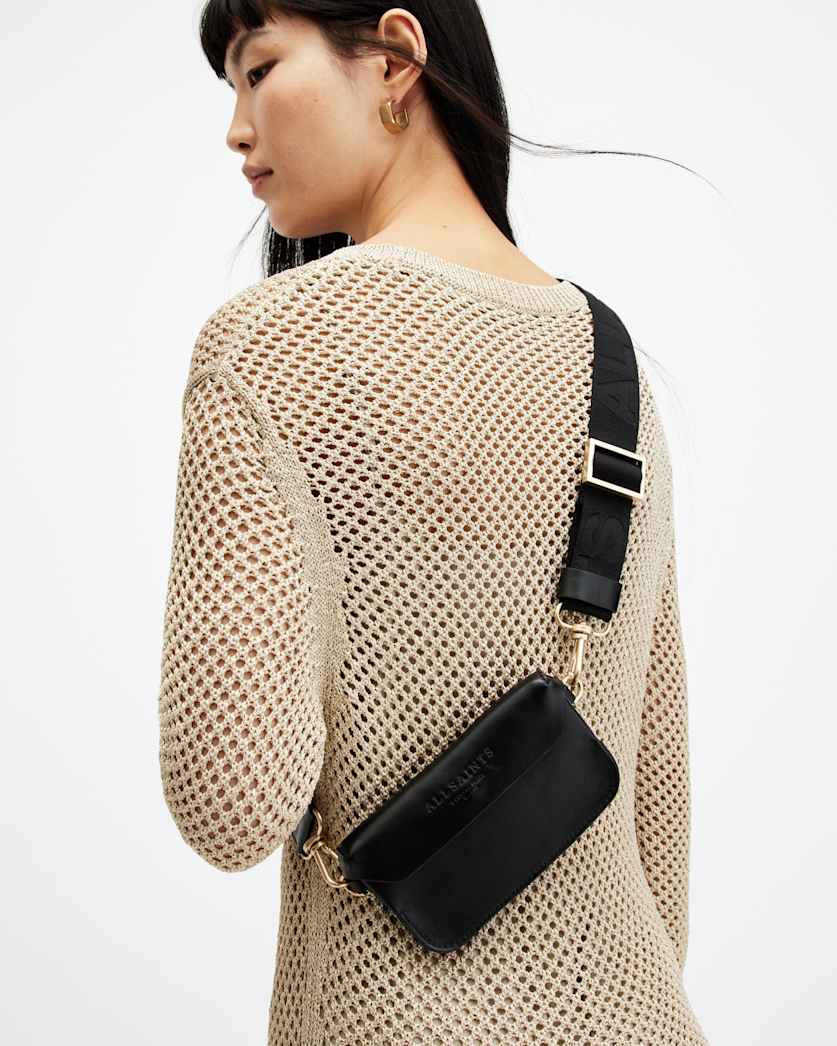 Zoe Adjustable Leather Crossbody Bag