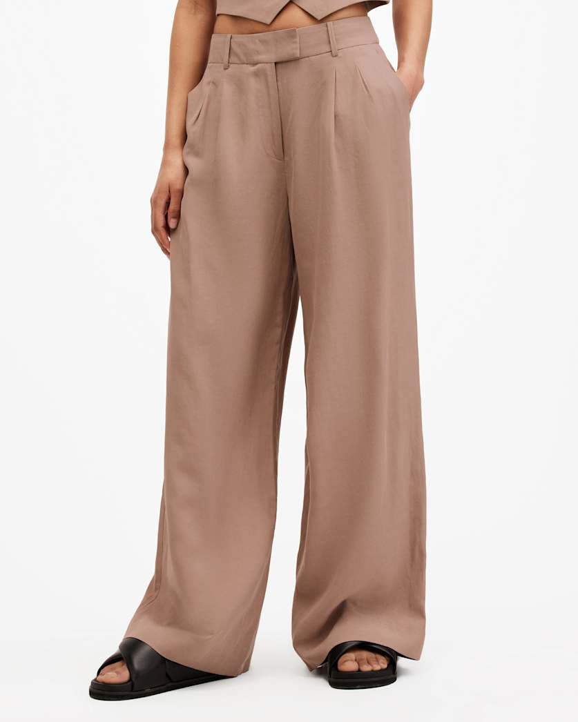Deri Lyn Linen Blend Trousers