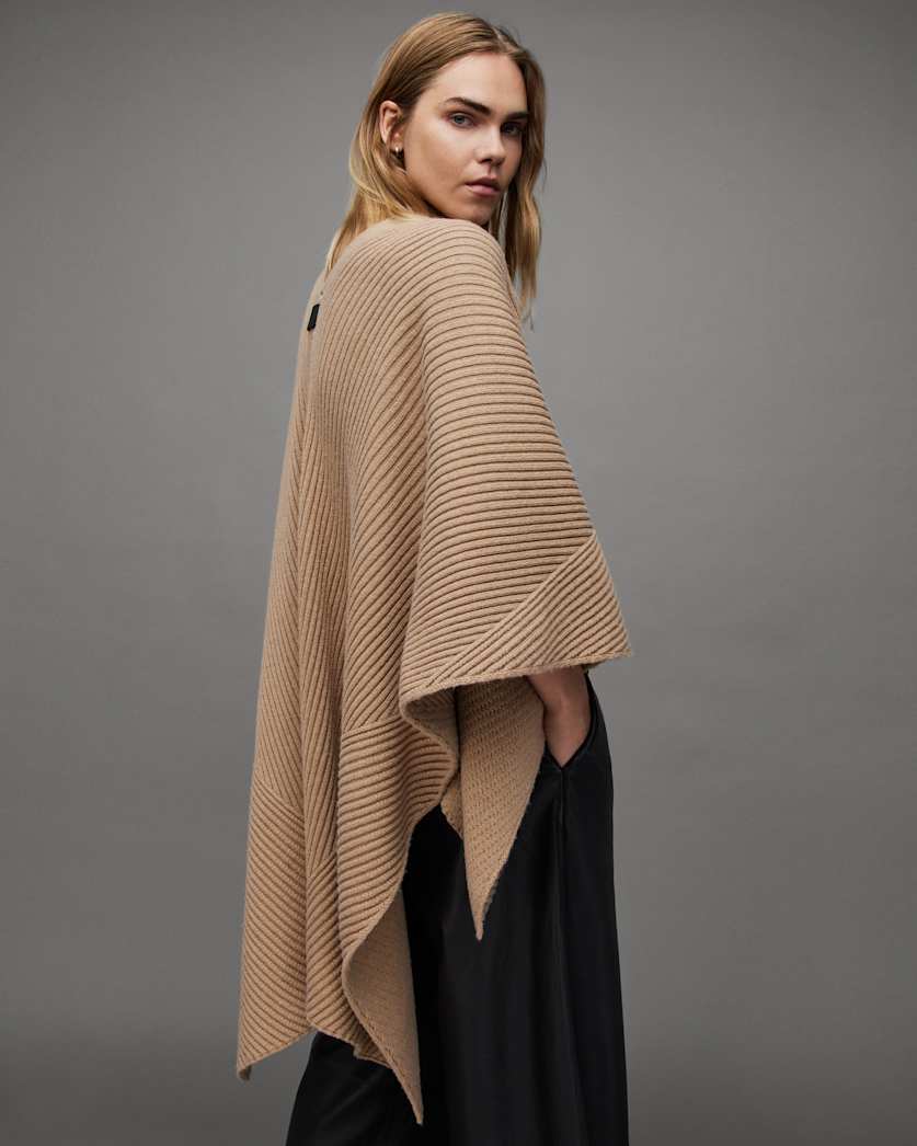 Robyn Ribbed Ruana Scarf