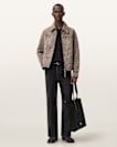Dellcot Leopard Print Suede Jacket