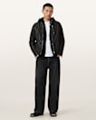 Ashton Hooded Leather Jacket