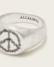 Leon Sterling Silver Peace Engraved Ring