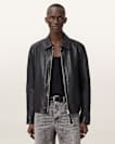 Erol Zip Up Leather Jacket