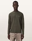 Ellis Waffle Texture Long Sleeve Crew