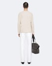 Raine Waffle-Knit Long-Sleeve Henley Top