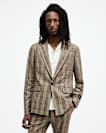 Maffrett Checked Skinny Fit Blazer