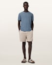 Figure Crew Neck Raw Edge T-Shirt
