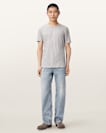 Figure Crew Neck Raw Edge T-Shirt