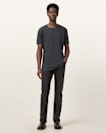 Figure Crew Neck Raw Edge T-Shirt