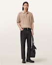 Aspen Waffle Texture Ramskull Polo Shirt