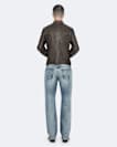 Cora slim fit leather jacket