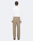 Ware Straight-Fit Double-Pleat Trousers