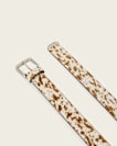 Ash Hair Calf Leather Belt