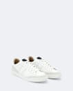 Sheer Contrast Leather Trainers