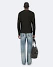 Crew-neck ribbed jumper