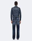 Destroy Mid Indigo Loose Straight-Leg Jeans