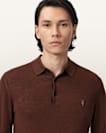 Mode Merino Long Sleeve Ramskull Polo Shirt
