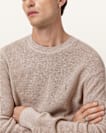 Aspen Waffle Texture Crew Neck Ramskull Jumper