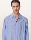 Furrow Long Sleeve Boxy Striped Shirt