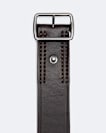 Leather collar stud belt