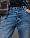 Cigarette Skinny Distressed Denim Jeans