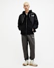 Raven Zip Up Ramskull Hoodie