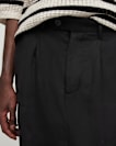 Pace Linen Blend Cropped Slim Trousers