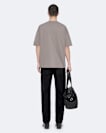 Flocked-logo oversized cotton T-shirt