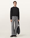 Nero Mock Neck Relaxed Fit T-Shirt