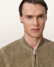 Morten Relaxed Fit Suede Bomber Jacket