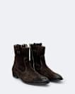 Hiro Suede Zip Up Boots