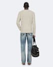 Crew-neck ribbed jumper