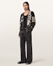 Barker Jacquard Cotton Knit Cardigan