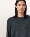 Aspen Waffle Texture Crew Neck Ramskull Jumper