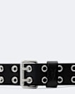 Sturge Roller-Buckle Leather Eyelet Belt