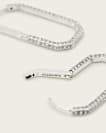 Hattie Crystal Hex Hoop Earrings