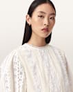 Hart Lace Embroidered Top
