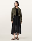 Ophelia Cropped Suede Jacket