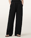 Jett Wide Leg Linen Blend Trousers