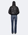 Elisa Leather Bomber Jacket