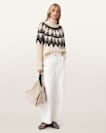 Tura Funnel Neck Relaxed Fit Jumper