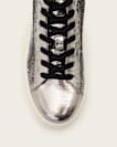 Tana Metallic Leather High Top Trainers