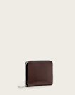 Lena Hex Zip Up Leather Wallet
