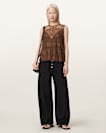 Clara Lace Trim Sleeveless Top