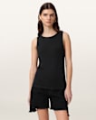 Katarina Boat Neck Slim Fit Tank Top