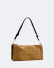 Lutece Fold Suede Shoulder Bag